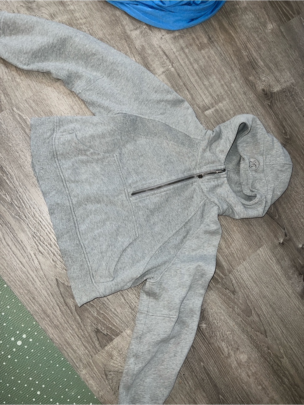 Lululemon Grey Scuba Hoodie Quarter Zip